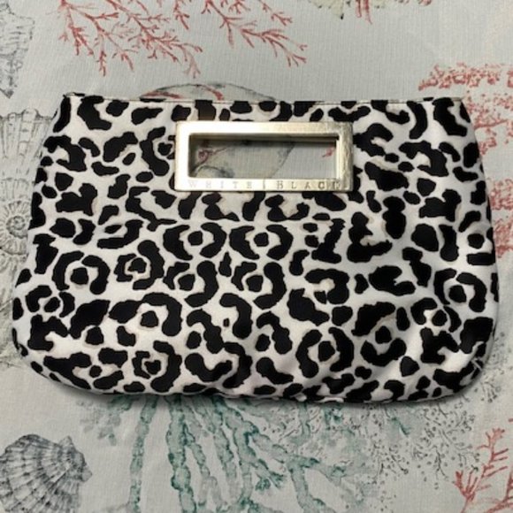 White House Black Market Leopard Print Clutch